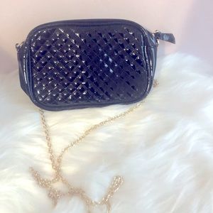 Patent Leather Quilted Mini Crossbody